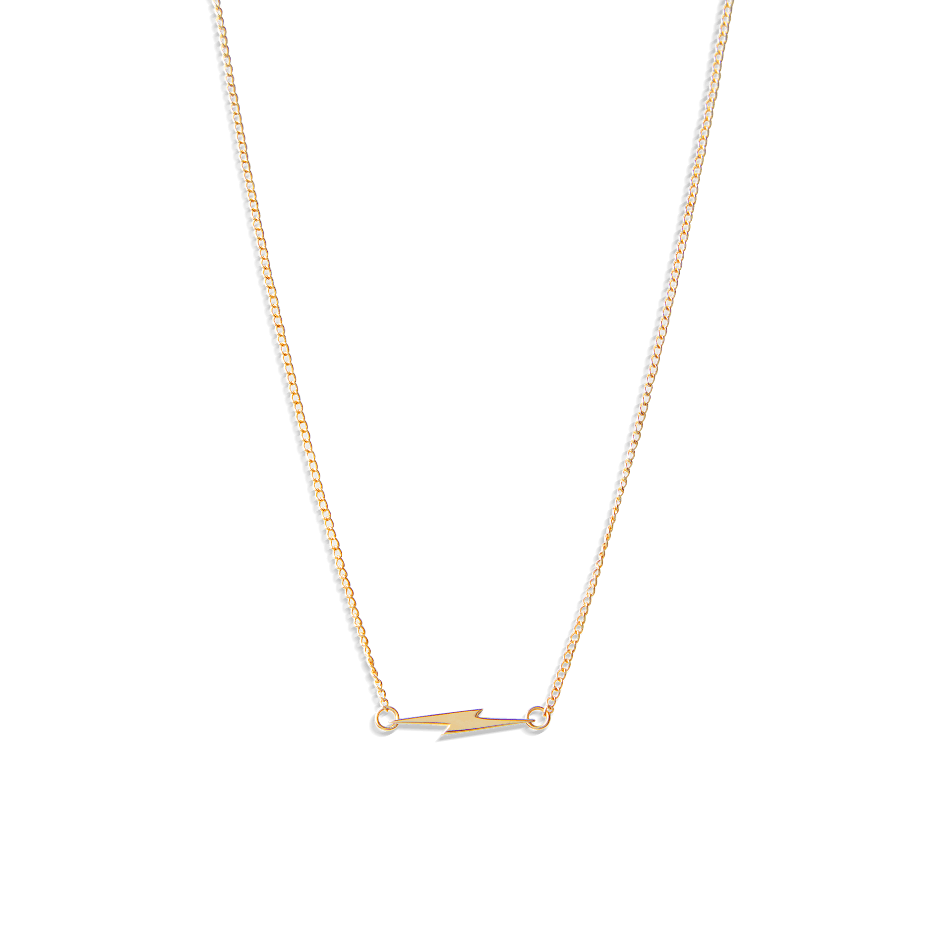 Petite Horizontal Bolt Necklace 