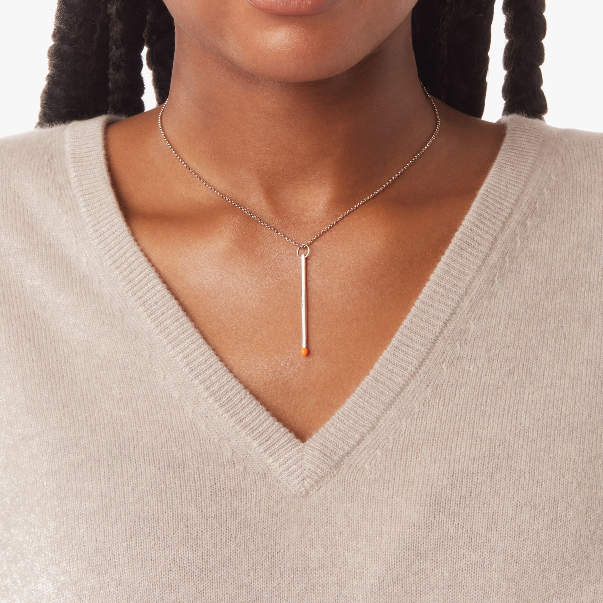 Matchstick necklace hotsell