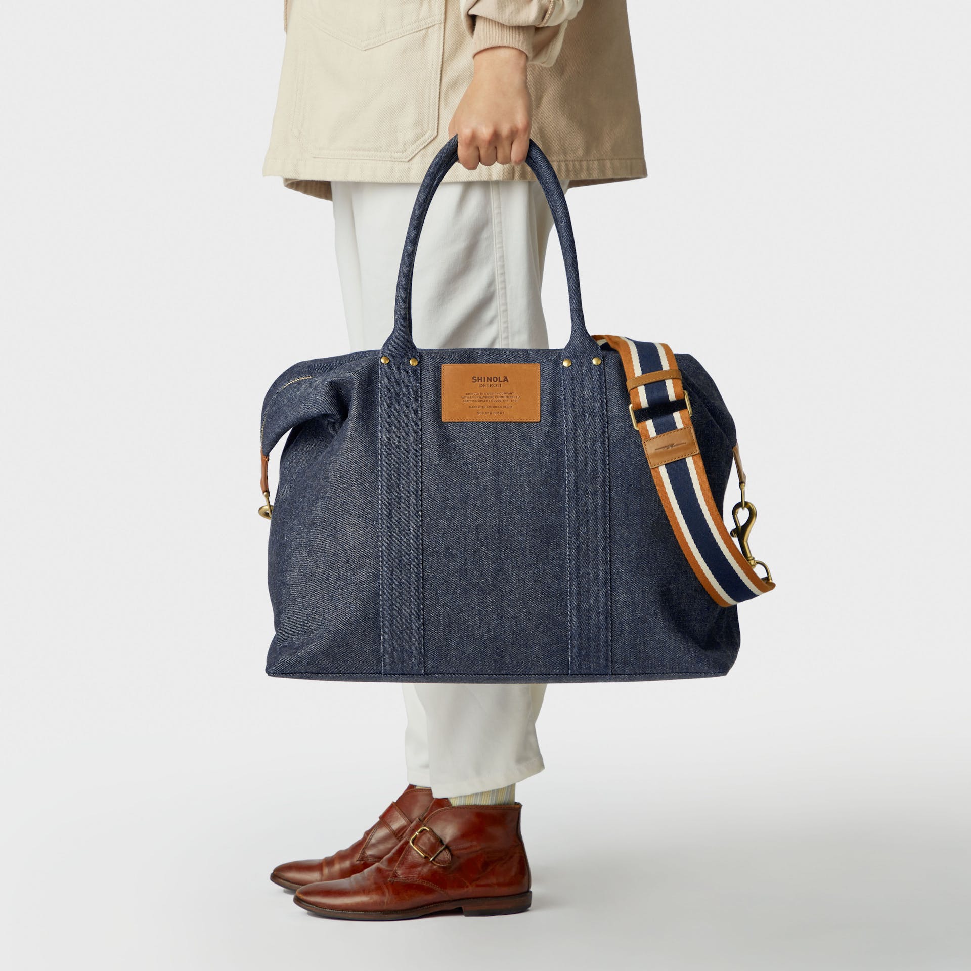 Runabout Holdall Denim Shinola Detroit