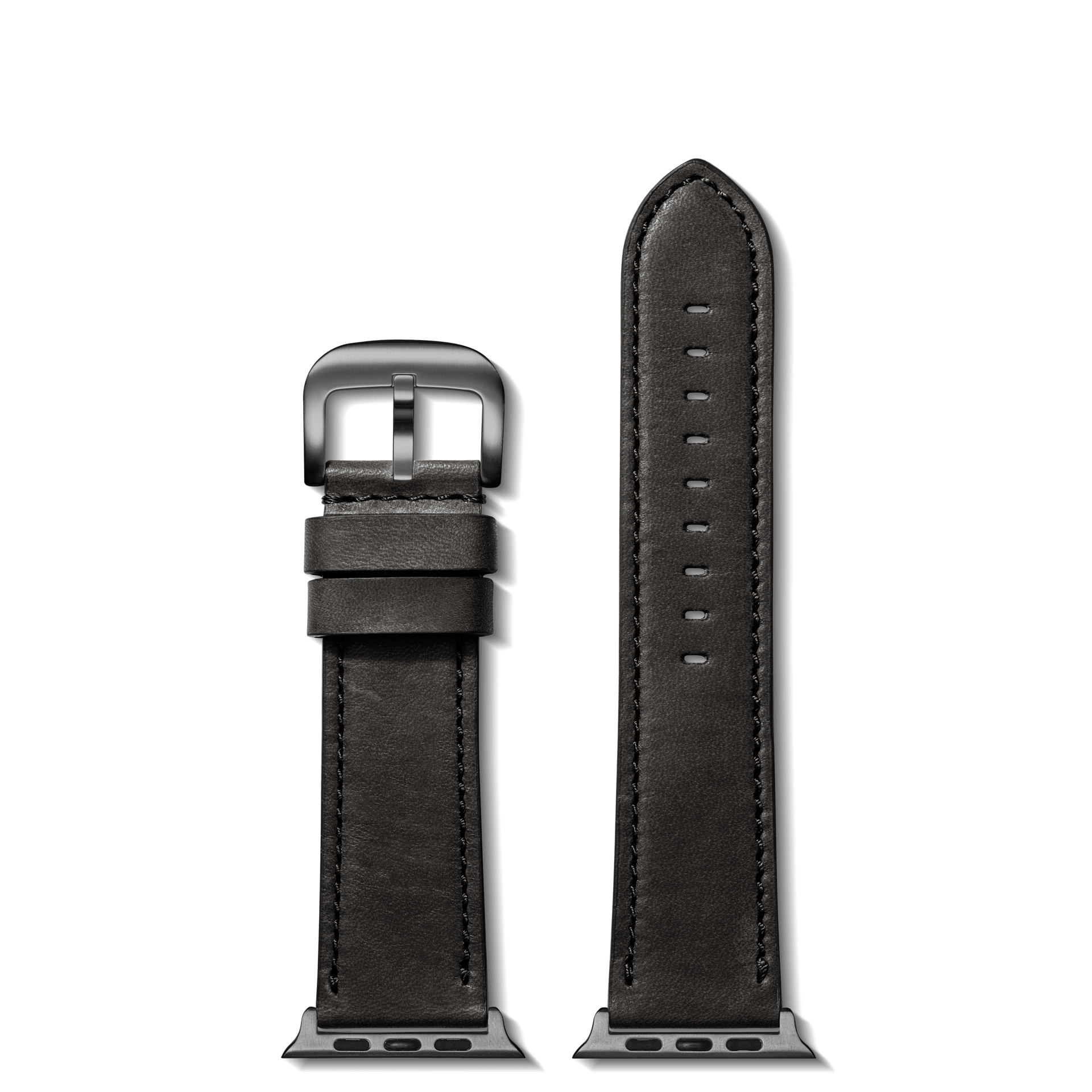 black leather strap for watch
