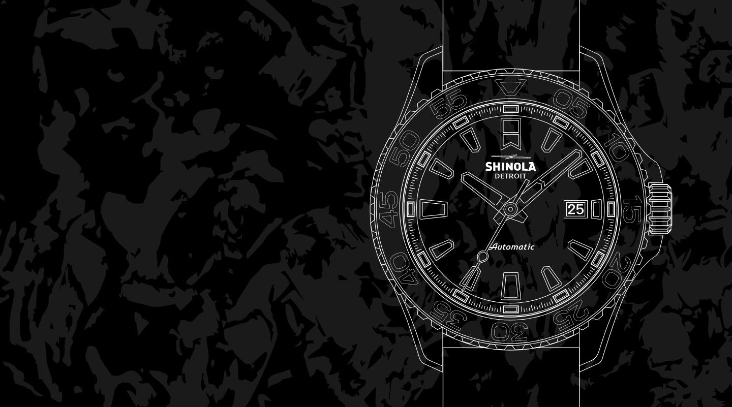 Blueprint/Outline of the watch