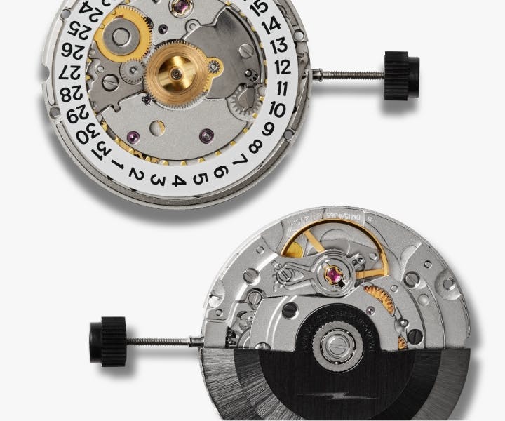 A look at the watch movement parts
