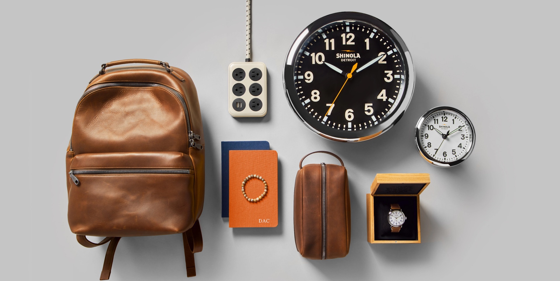 collage of shinola products