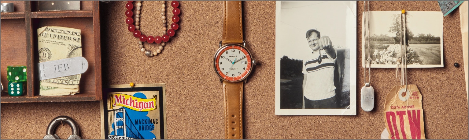 collage of shinola products