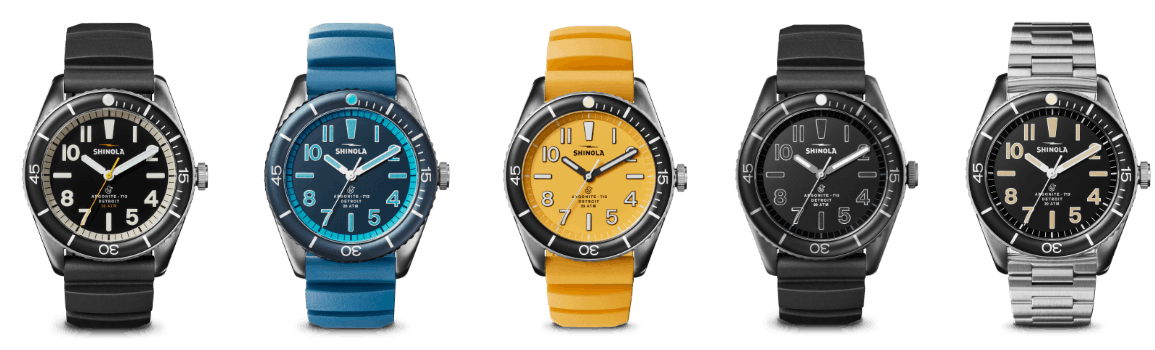 The Shinola Duck Seriies Watches